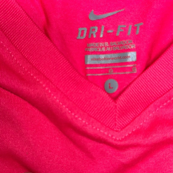 Nike Hot Pink Dri-FIT Tee - Picture 2 of 2